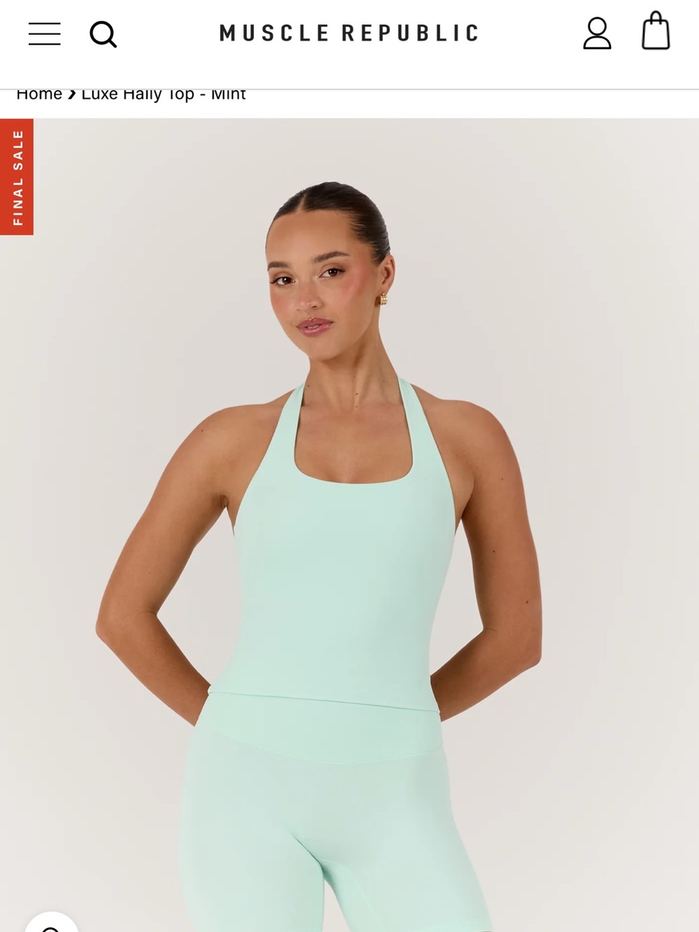 Luxe Hally halter top